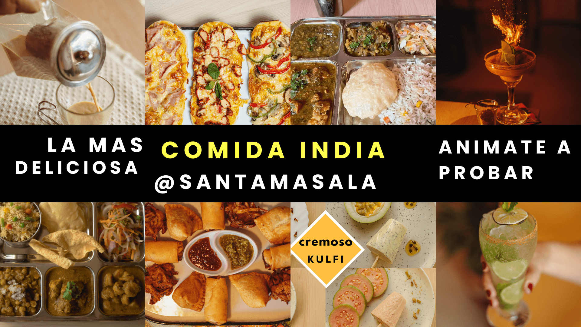Photo Collage Indian Cuisine Thali YouTube Thumbnail (2)