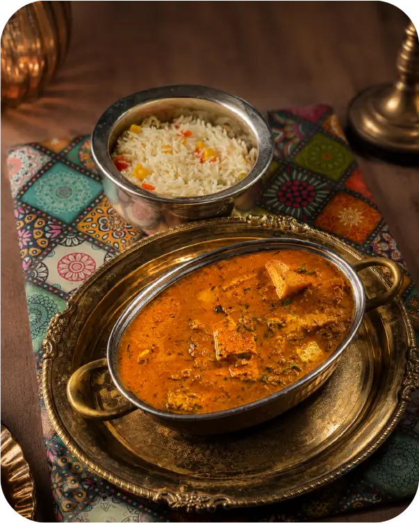 Comida india en Santa Masala Santa Marta